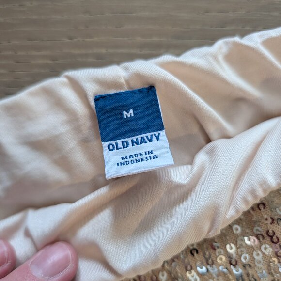 EUC Champagne Sequin Midi Skirt - Picture 3 of 6